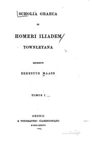 Tapa de Scholia Graeca in Homeri Iliadem