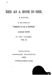 Tapa de Red as a rose is she