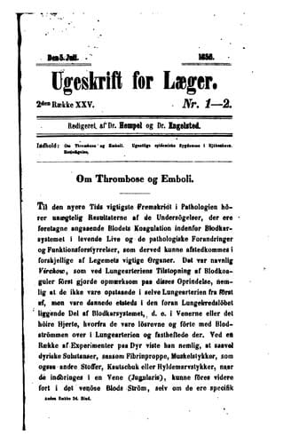 Tapa de Ugeskrift for læger