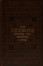 Tapa de Der Cicerone: Eine Anleitung zum Genuss der Kunstwerke Italiens