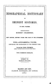 Tapa de A biographical dictionary of eminent Scotsmen