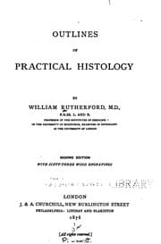 Tapa de Outlines of Practical Histology