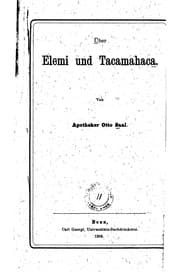 Tapa de Über Elemi und Tacamahaca