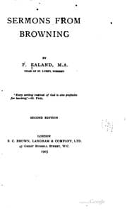 Tapa de Sermons from Browning