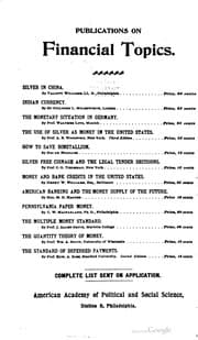 Tapa de Proposed reforms of the monetary system
