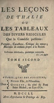 Tapa de Les Leçons de Thalie