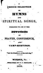 Tapa de A Choice Selection of Hymns and Spiritual Songs: Designed to Aid in the ...
