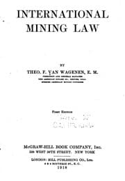Tapa de International Mining Law