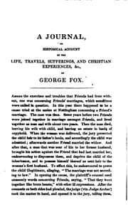 Tapa de A journal or historical account of the life, travels, sufferings, Christian ...