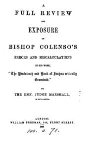 Tapa de A full review and exposure of bishop Colenso's errors and miscalculations in his work, 'The ...