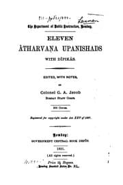 Tapa de Eleven AtharvanĐa Upanishads with dipikas