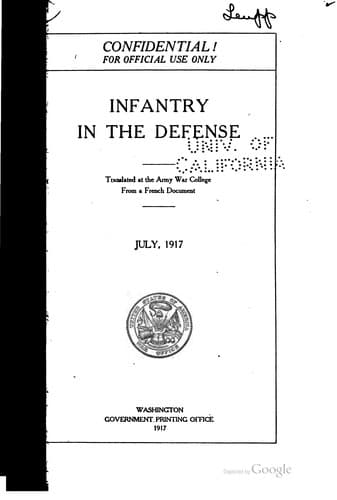 Tapa de Infantry in the defense