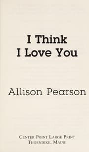 Tapa de I think I love you