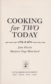 Tapa de Cooking for two today