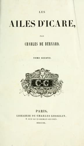 Tapa de Les ailes d'Icare