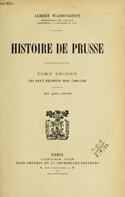Tapa de Histoire de Prusse