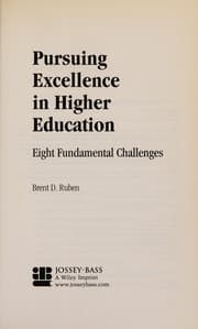 Tapa de Pursuing excellence in higher education