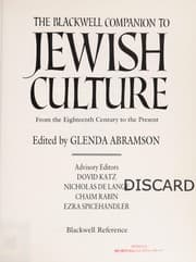 Tapa de The Blackwell companion to Jewish culture