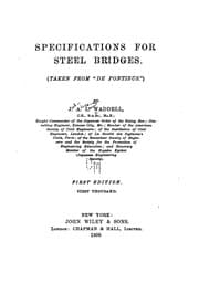 Tapa de Specifications for Steel Bridges. (Taken from "De Pontibus.")