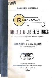 Tapa de Restauración de el Misterio de los reyes magos
