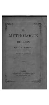 Tapa de La mythologie du Rhin, par X.B. Saintine: Illustrée par Gustave Doré.
