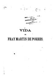 Tapa de Vida admirable del Fray Martin de Porres