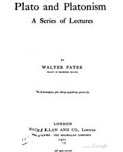 Tapa de The works of Walter Pater