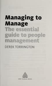 Tapa de Managing to manage