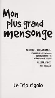 Tapa de Mon plus grand mensonge