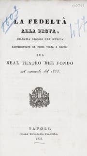 Tapa de La fedeltà alla prova