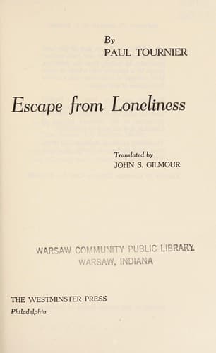 Tapa de De la solitude à la communauté
