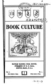 Tapa de Book culture