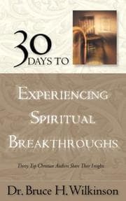 Tapa de 30 days to experiencing spiritual breakthroughs