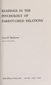 Tapa de Readings in the Psychology of Parent-Child Relations