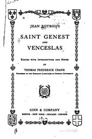 Tapa de Jean Rotrou's Saint Genest and Venceslas