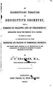 Tapa de An Elementary Treatise on Descriptive Geometry...