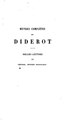 Tapa de Oeuvres complètes de Diderot