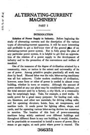 Tapa de Alternating Current Machinery