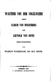 Tapa de Walther von der Vogelweide