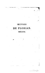 Tapa de Oeuvres de Florian