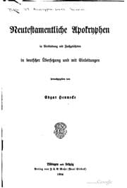 Tapa de Neutestamentliche apokryphen