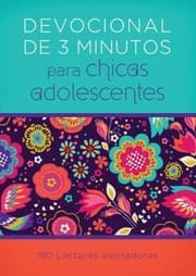Tapa de DEVOCIONALES DE 3 MINUTES PARA CHICAS ADOLESCENTES