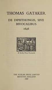 Tapa de De diphtongis, sive bivocalibus, 1646