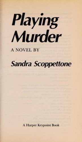 Tapa de Playing Murder