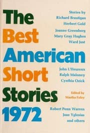 Tapa de Best American Short Stories 1972
