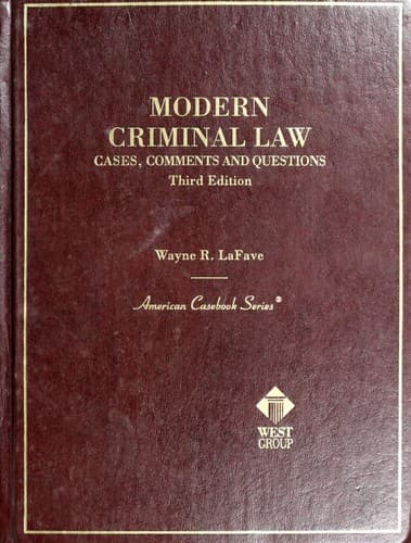 Tapa de Modern criminal law