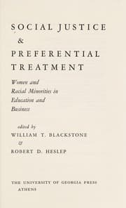 Tapa de Social justice & preferential treatment