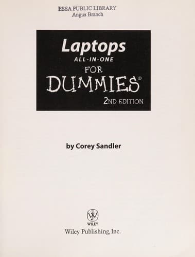 Tapa de Laptops all-in-one for dummies