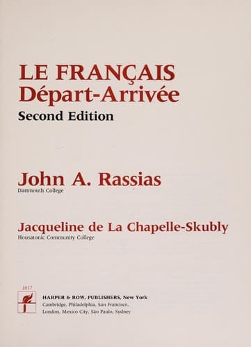 Tapa de Le français