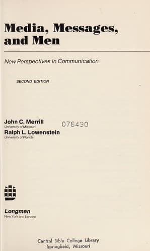 Tapa de Media, messages, and men